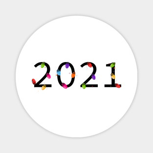 2021 text light bulb Magnet